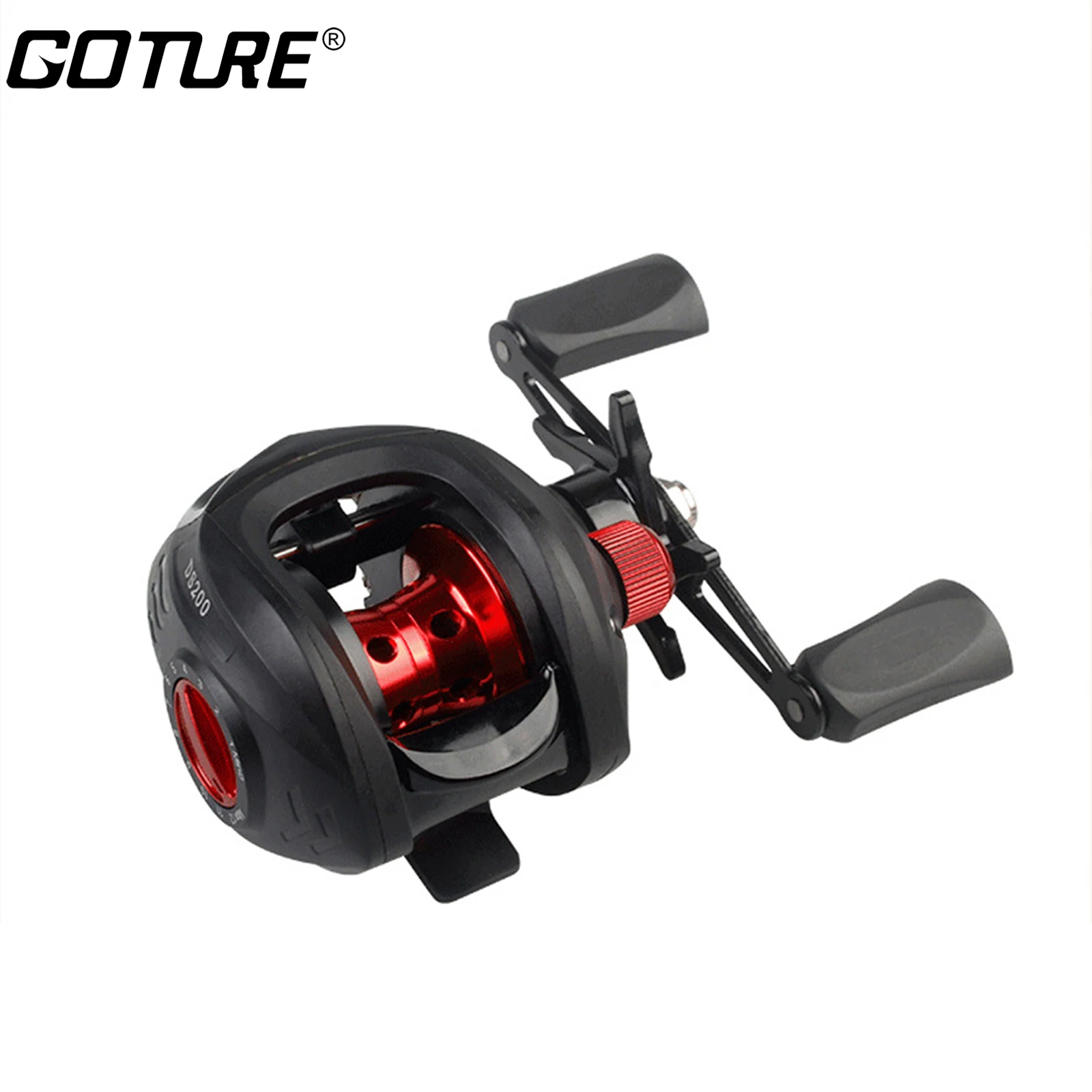 Goture Ds200 Mulinello Da Pesca Mulinello Da Baitcasting Leggero Ad Alte Prestazioni 7.2:1 Rapporto Di Trasmissione 12 Sistema Di Frenatura A Magnete 