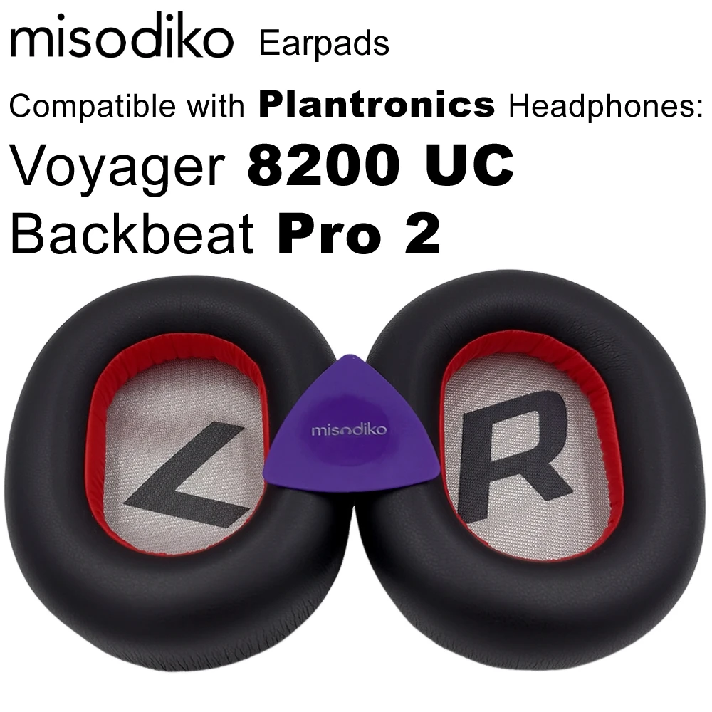Sostituzione Dei Cuscinetti Auricolari Misodiko Per Le Cuffie Plantronics Backbeat Pro 2, Voyager 8200 Uc