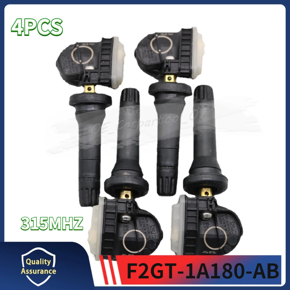 4X Tpms Sensore Di Monitoraggio Della Pressione Dei Pneumatici F2Gt-1A180-Ab Muslimfor 2015-2018 Ford Edge Galaxy F-150 Mustang Explorer 315Mhz