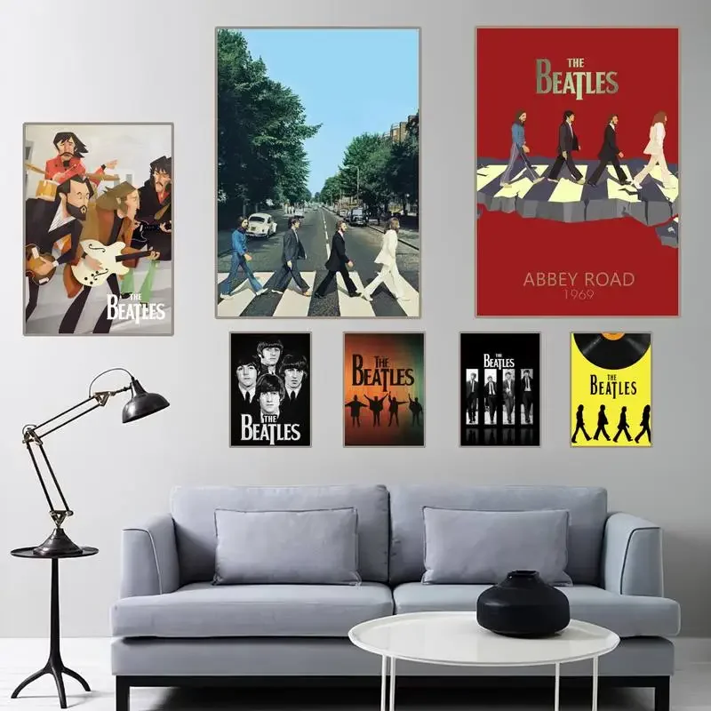 B-Beatles Hot Band Poster Poster Regalo Decorazioni Per La Casa Immagine Per Soggiorno Camera Da Letto Piccola
