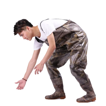 Uomo Donna Petto Trampoliere Tuta Mimetica Pesca Impermeabile Ispessimento Traspirante Stivali Da Trampoliere Botas De Pesca Militares Hombre Scarpe M