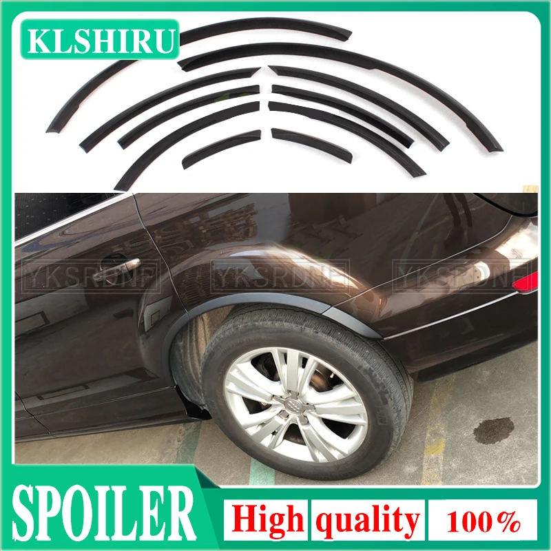 Per Q7 Passaruota Car Side Fender Flares Covers Parafanghi Trim Per Audi Q7 Rsq7 Sline 2006 - 2015 Matt Bright Black Pu