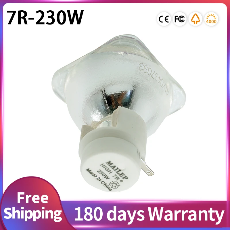 Spedizione Gratuita Beam 230W 7R 230W Sharpy Beam Lampadina Moving Beam Buld 230 Beam Lamp 230 Sirius Hri230W Per L'Illuminazione Del Palcoscenico