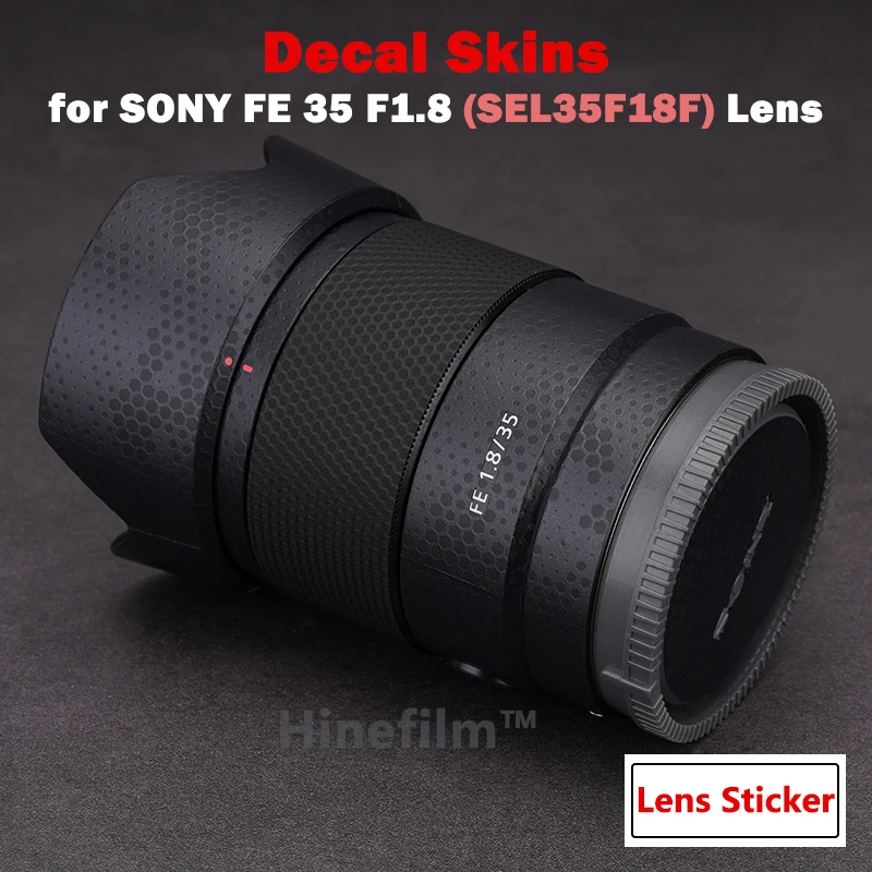 Per Sony Fe 35Mm F/1.8 Len Premium Decal Skin Per Sony Fe35 F1.8 / 35 1.8 Protezione Dell'Obiettivo Pellicola Protettiva Antigraffio