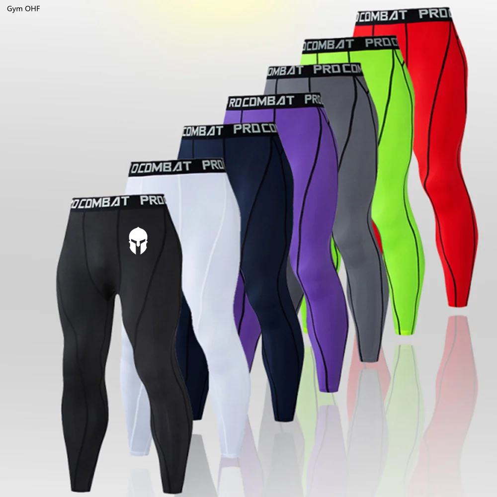 Legging Uomo Stampa Spartana Calzamaglia Da Corsa Uomo Pantaloncini Sportivi Leggings Compressione Pantaloni Da Uomo Palestra Fitness Jogging Pantalon