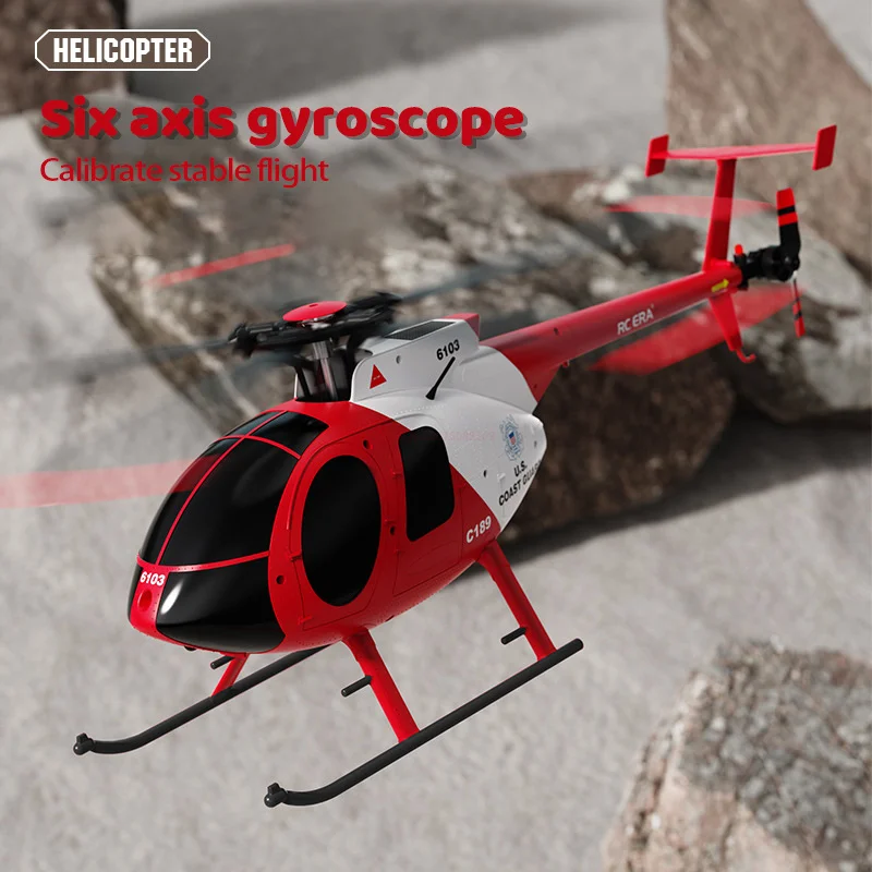 Nuovo 1:28 C189 Bird Rc Helicopter Rc Era Md500 Dual Brushless Simulation Model 6-Axis Gyro Simulation Model Dolls Boy Kids Toys
