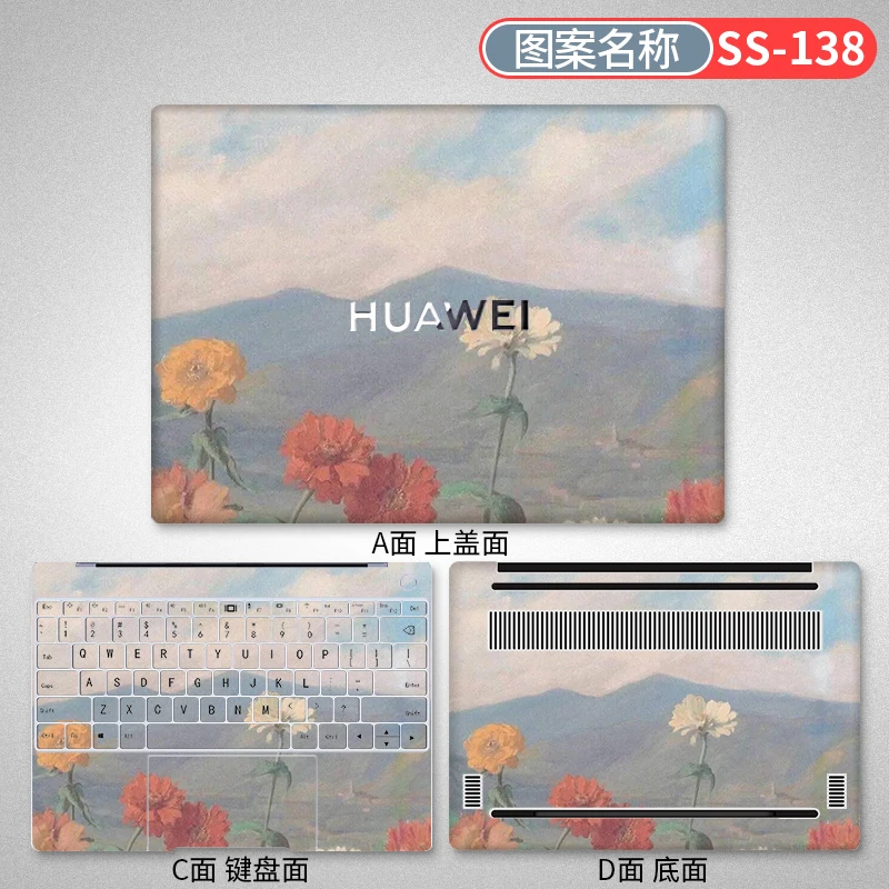 Adesivi Per Laptop Con Decalcomania In Vinile Per Huawei Matebook X Pro D14 D15 13S 14S 2018 2019 2020 2021 Skin Per Notebook Per Matebook 16 Sticker