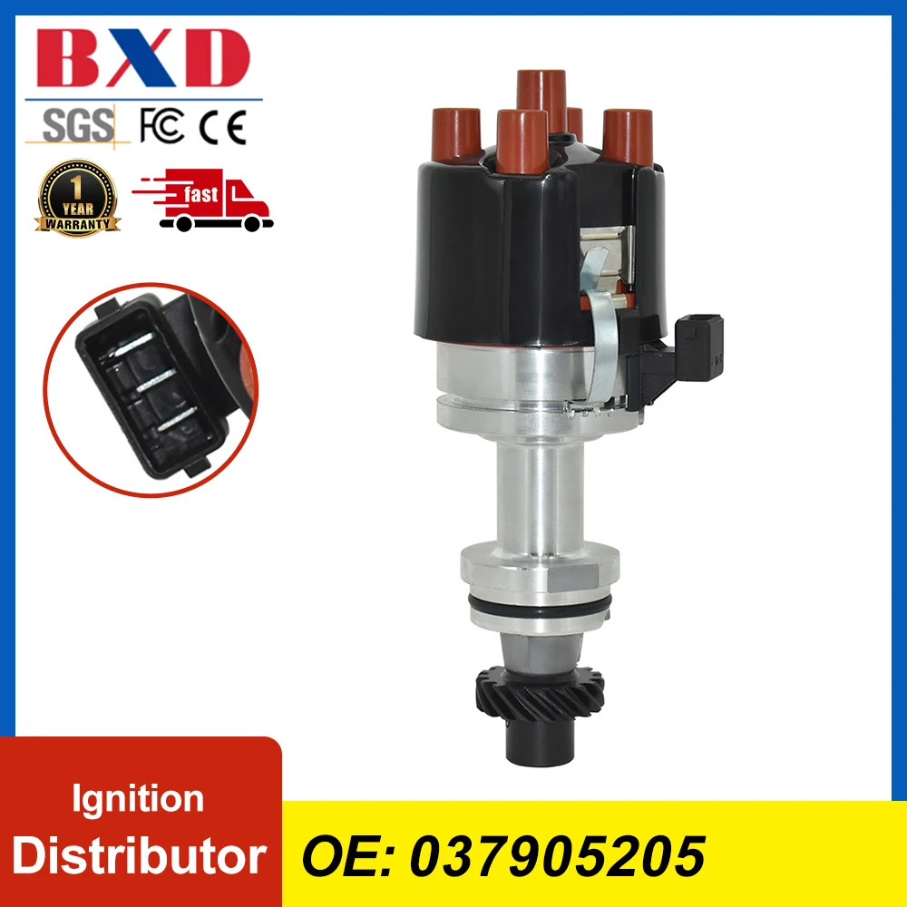 Ignition Distributor 037905205 For Vw Vento Passat Variant Golf Corrado, Seat Toledo Ibiza, Audi Coupe A6 80 Avant Car Parts