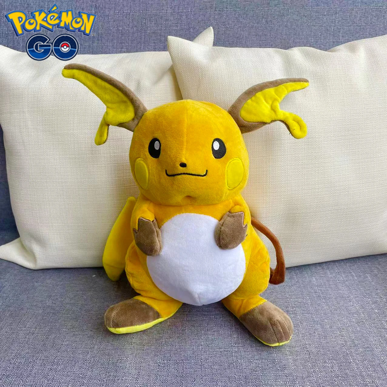 30Cm Cute Pokemon Raichu Peluche Morbido Farcito Cartoon Anime Pokemon Pikachu Cuscino Kawaii Raichu Plushie Regalo Di Compleanno Per Bambini