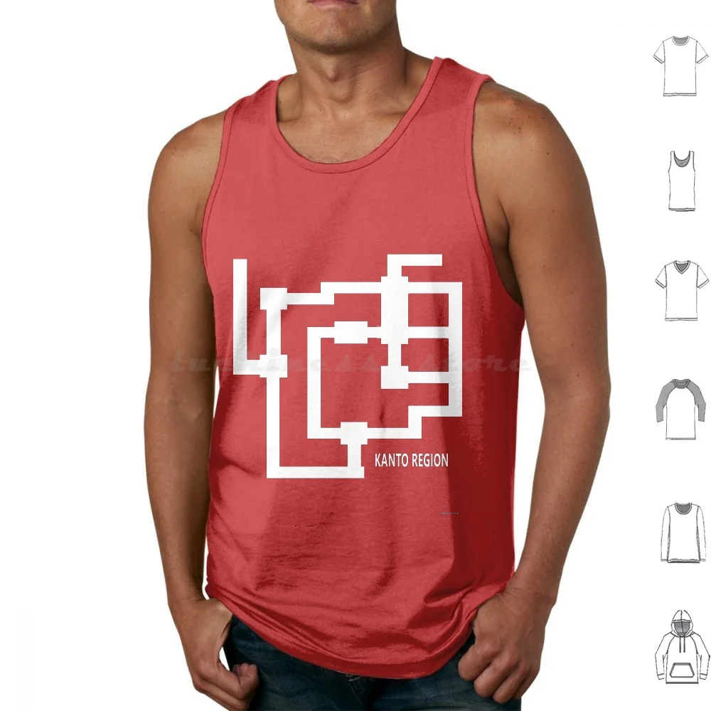 Kanto Region Map Canotte Gilet Senza Maniche Kanto Kanto Region Anime Charizard Ash Misty Brock Cinema Film Film Tv Raichu