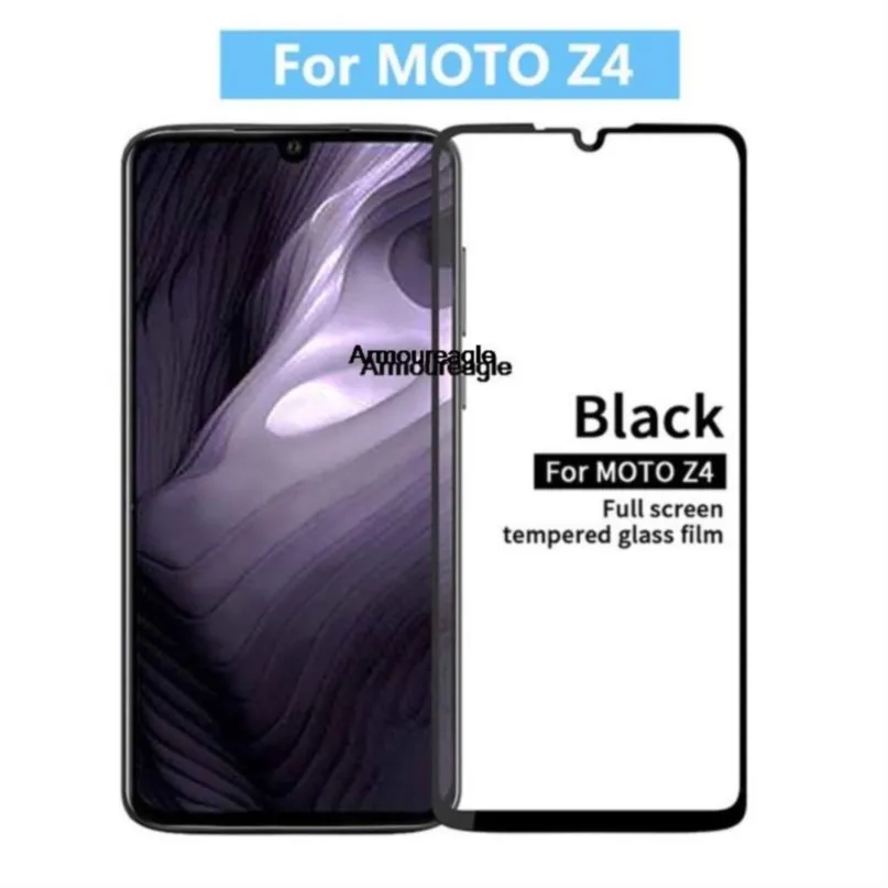 Vetro Temperato 3D Per Motorola Moto Z4 Full Cover 9H Pellicola Protettiva Protezione Dello Schermo Scudo Per Motorola Moto Z4 Play