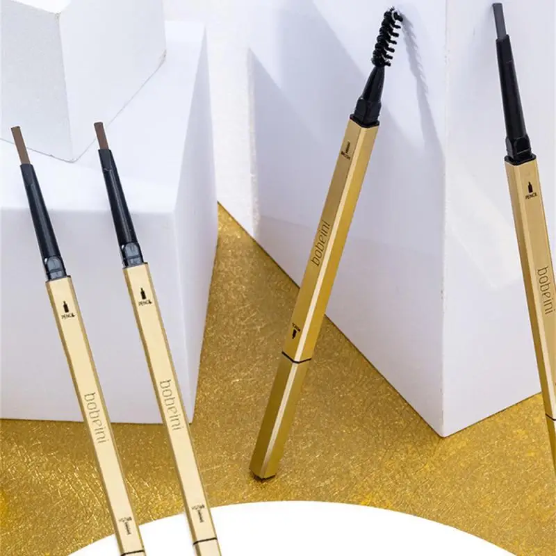 Matita Per Sopracciglia Naturale Impermeabile A Doppia Estremità 0.3G 24K Matita Per Sopracciglia In Oro Matita Per Sopracciglia Impermeabile Cosmetic