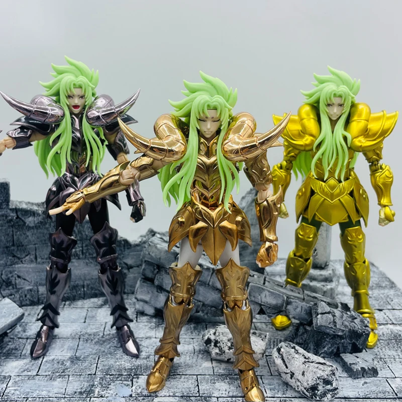 Saint Seiya Myth Cloth Ex Head Carving/3 Faces + Hair + Helmet Aries Shion Grand Papa Gold Lost Canvas/Lc Knights Of Zodiac Figure