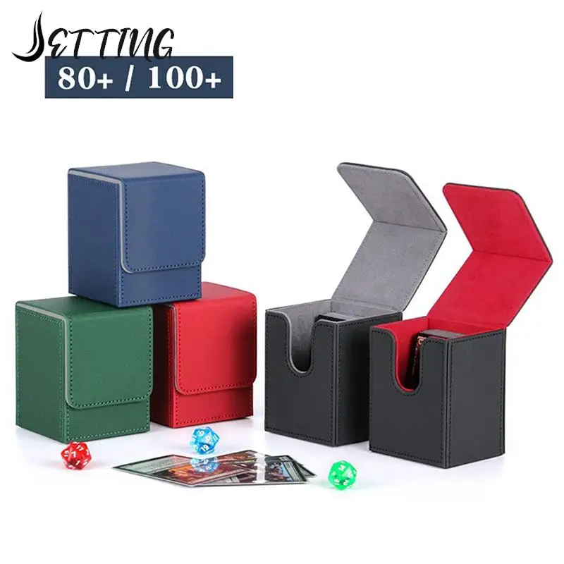 Scatola Per Mazzo Di Carte Collezionabili Contenitore Per Carte Robusto Durevole Custodia Per Carte Da Gioco Da Collezione Contiene 80 + O 100 + Carte