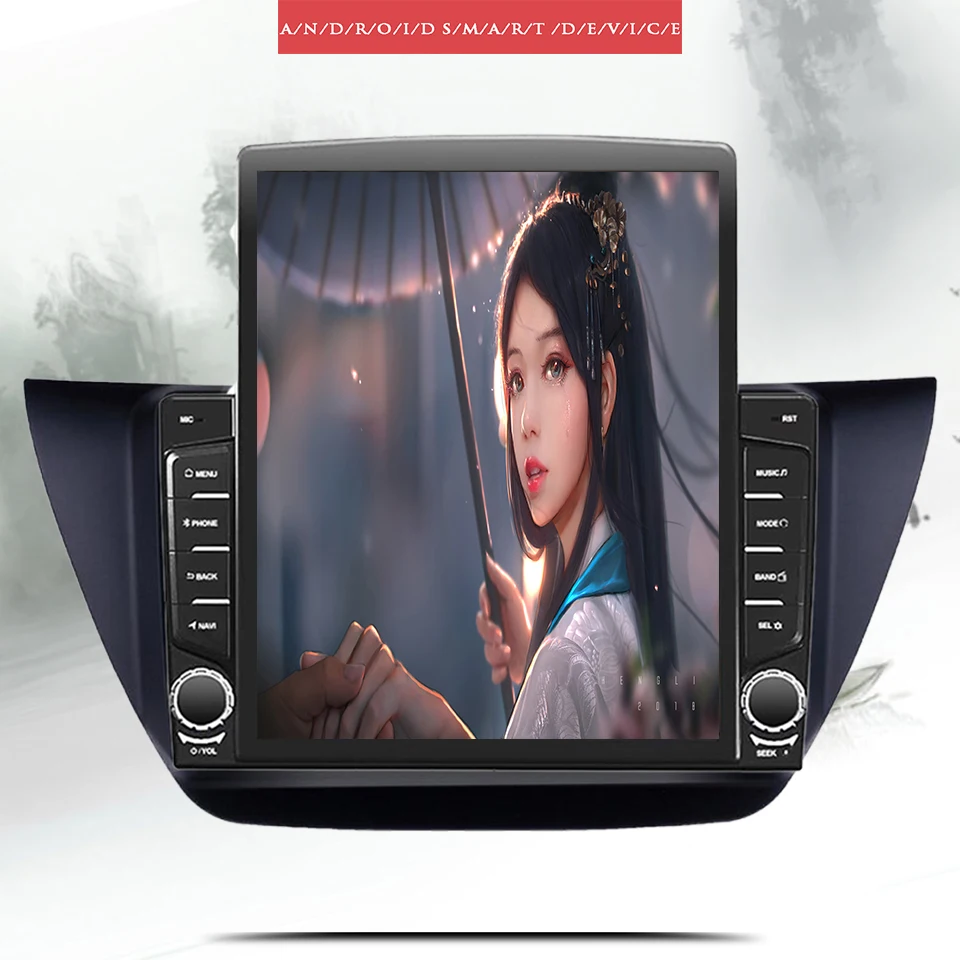 Per Mitsubishi Lancer 2000-2010 9.7 ''Ips Schermo Verticale Autoradio Autoradio Audio Lettore Dvd Hu Unità Principale Pc Tablet Cassette