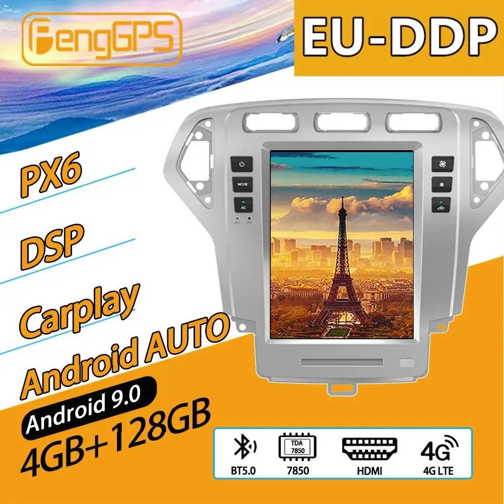 Per Ford Mondeo Mk4 2007 - 2010 Autoradio Android Lettore Multimediale Autoradio Audio Stereo Gps Navi Unità Principale Registratore A Cassette