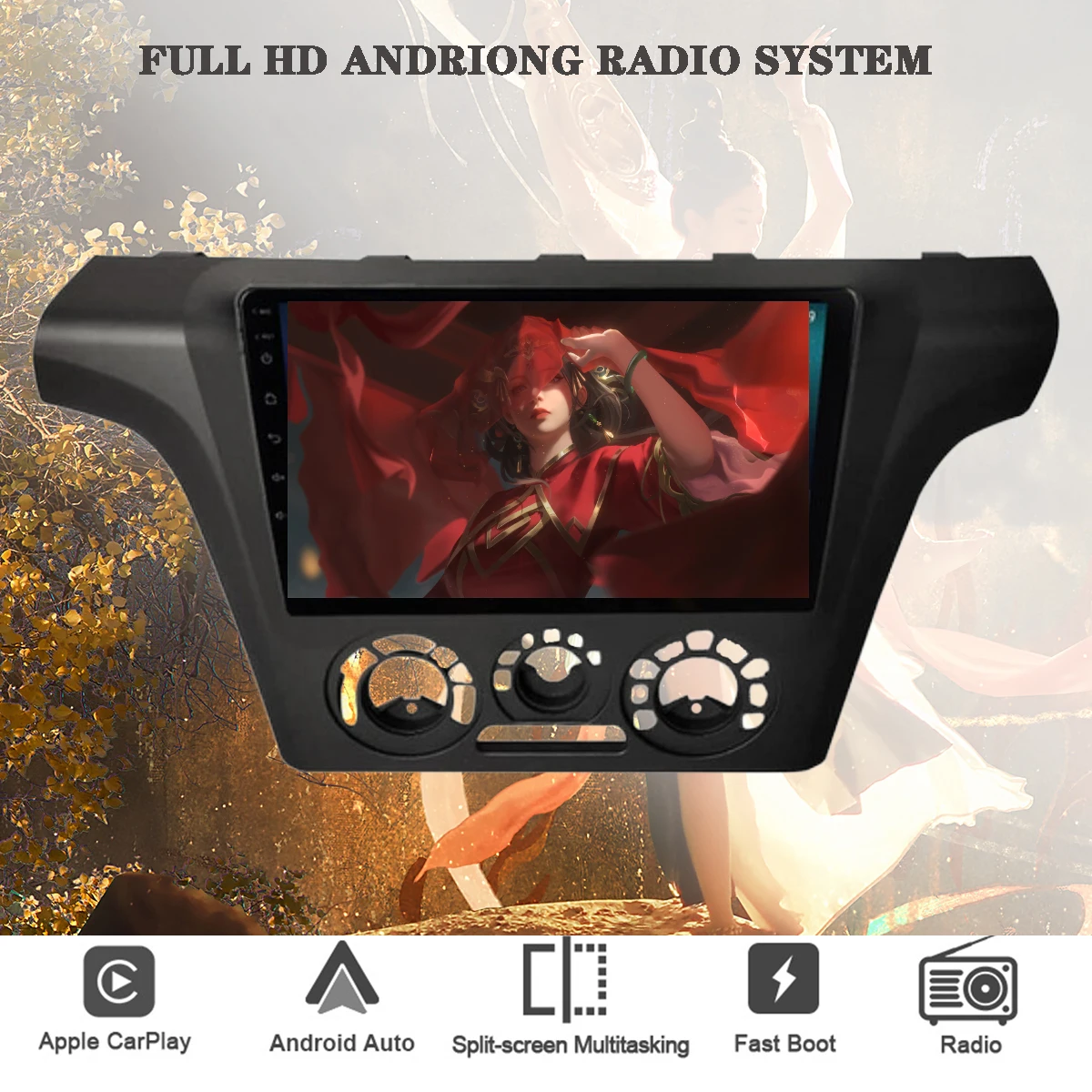 Autoradio Audio Stereo Dvd Cassette Musica Hu Unità Principale Per Mitsubishi Outlander 2002 - 2008 Monitor Gps Android 13 8G + 128G Rds