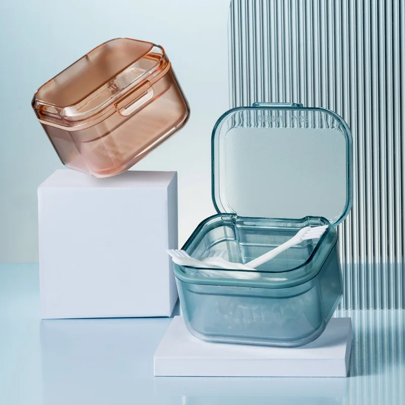Scatola Di Presa Invisibile Scatola Di Immagazzinaggio Di Fermo Ortodontico Apparecchio Ortodontico Scatola Di Immagazzinaggio Di Protesi Portatile Po