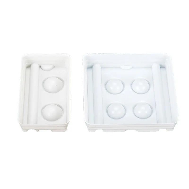200Pcs 2/4 Fori Vassoi Per Pozzetti Di Miscelazione Dentale Fornitura Dentale Adesivo Composito Vassoi Di Erogazione In Plastica Monouso Per Miscelazi