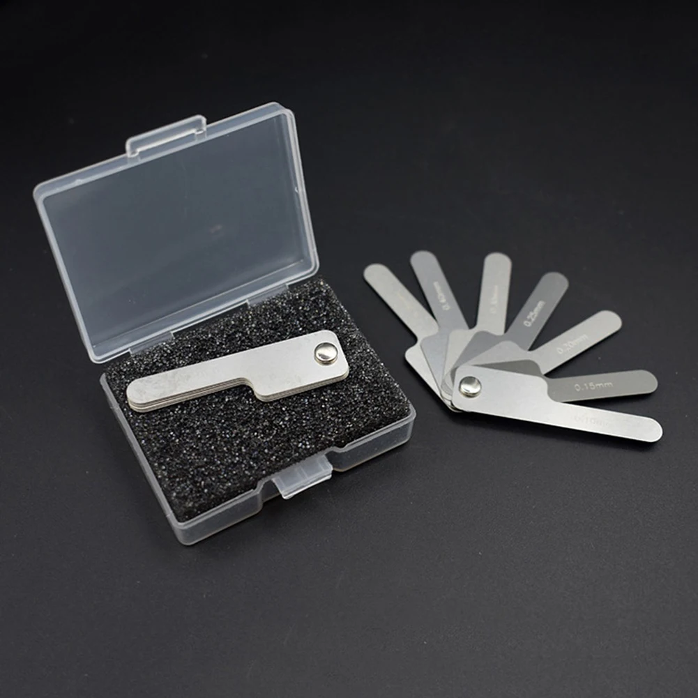 7Pcs/Set Dental Interproximal Measuring Ruler Stainless Steel Tooth Gap Measure Gauge Reciprocating Ipr System Orthodontic Tool