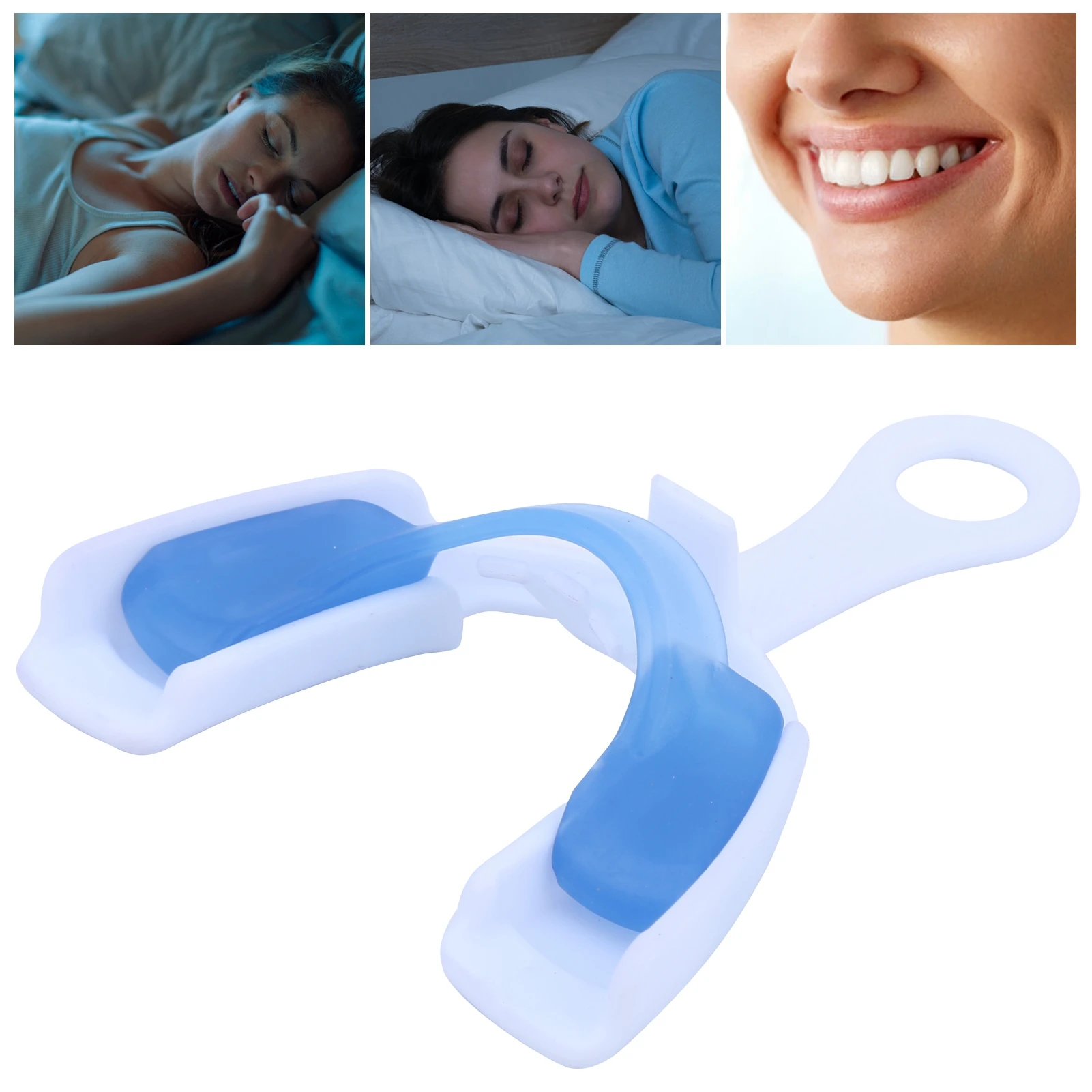 Ultra Leggero Sottile Notte Confortevole Anti Molatura Protezione Dentale Dormire Clenching Strumento Di Protezione Dei Denti Traspirante Sicurezza Fl