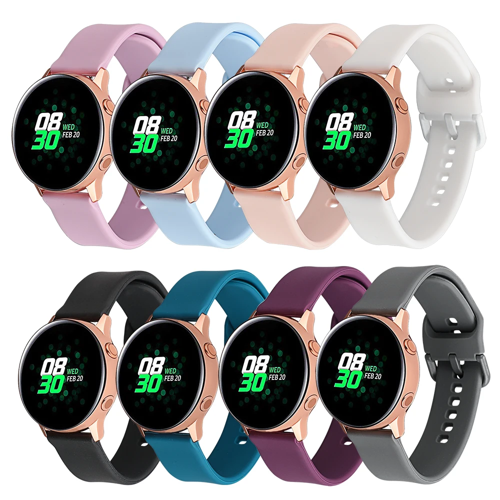 Cinturino Largo Universale Da 20Mm Per Samsung Galaxy Watch Active/Gear S2/Gear Sport/Galaxy Watch 42Mm Per Amazfit Bip/Gamin Watch