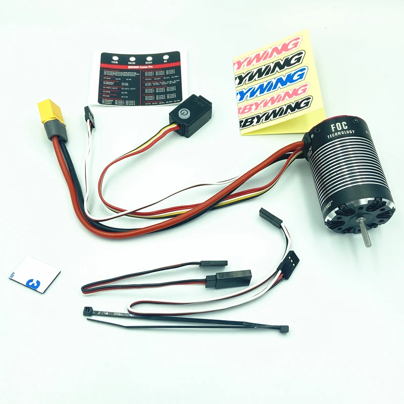 Hobbywing Quicrun Fusion Pro Brushless Waterproof 540 2300Kv Motor 60Aesc 2-In-1 1/10Rc Climbing Car Power Set