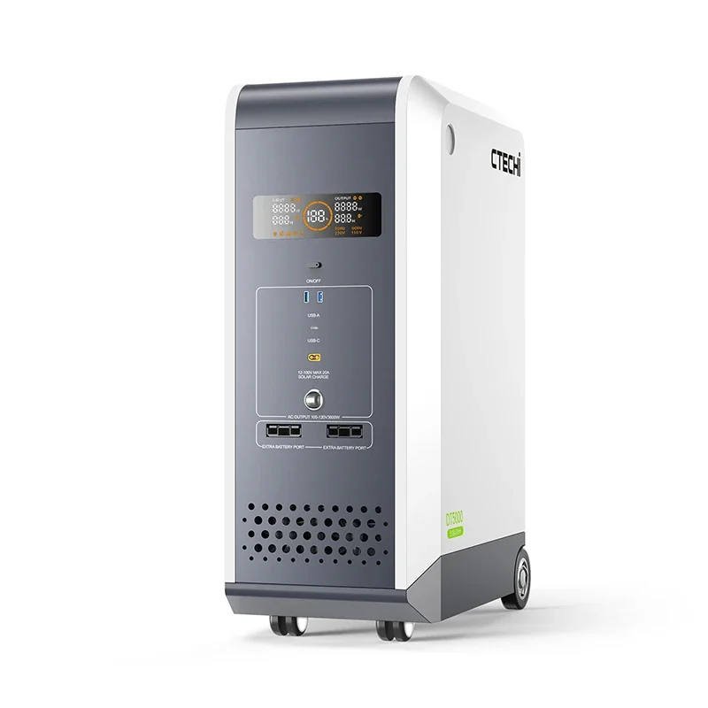 Ctechi 5184Wh Sistema Di Alimentazione Di Archiviazione Off-Grid Batteria Extra Espandibile Capacità Flessibile 31104Wh