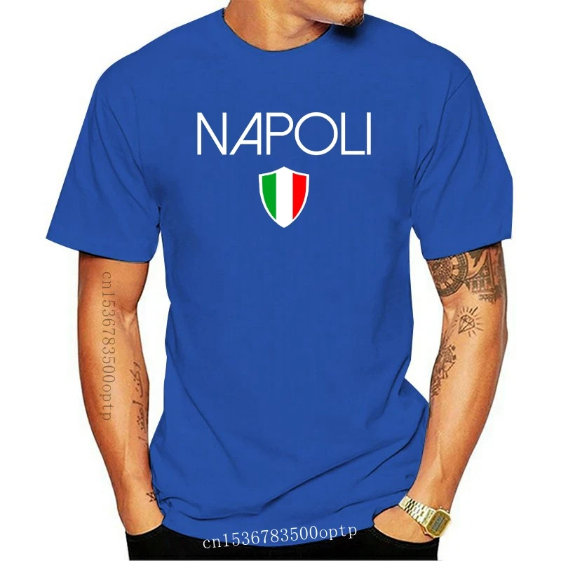 Nuovo 2024 Abbigliamento Di Marca O Collo Maniche Corte Ragazzo Cotone Uomo Napoli T-Shirt Bandiera Italiana Napoli Italia Soccers Souvenir Tee Shirts