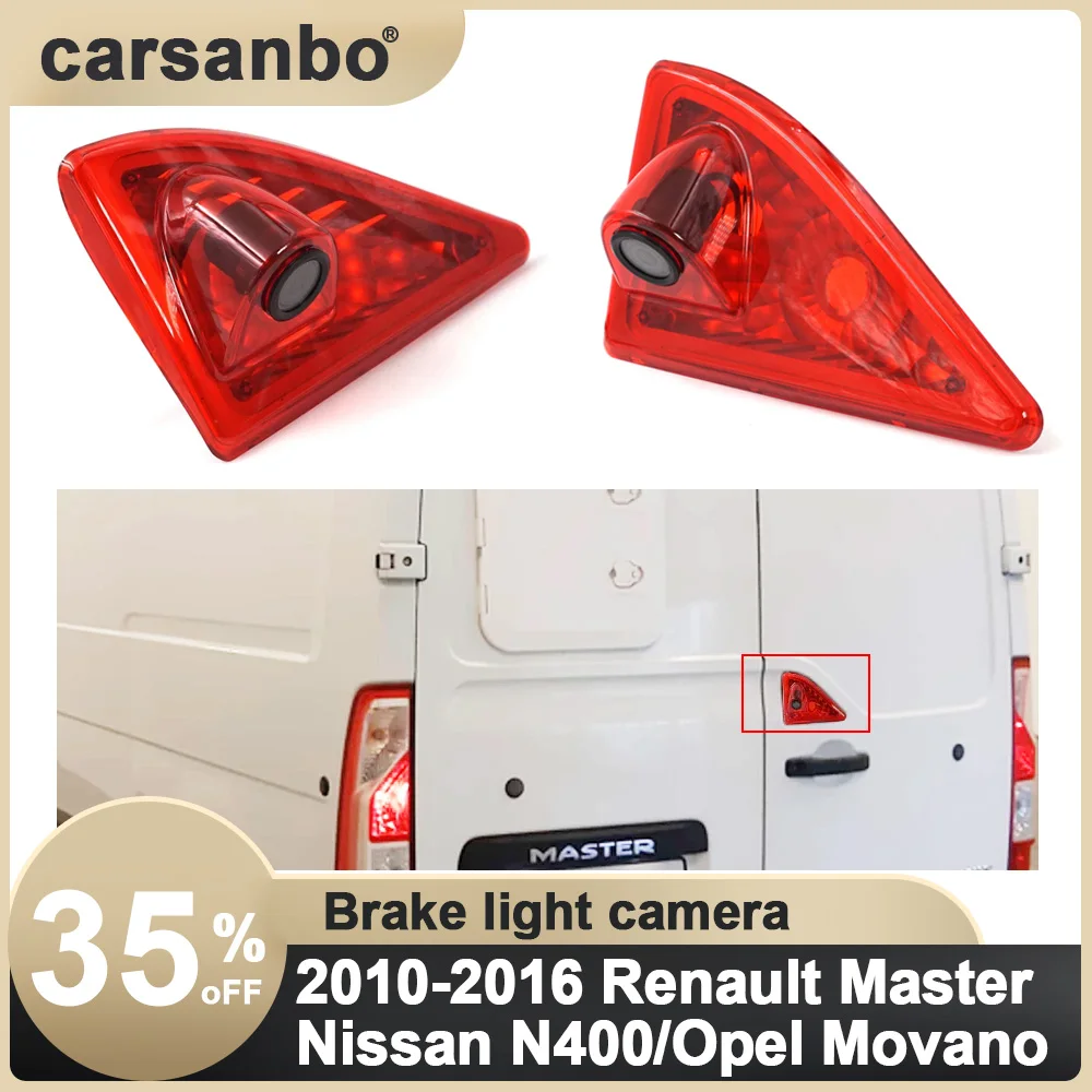Car Renault Master Van Telecamera Di Backup Per Luce Freno Posteriore Per Renault Master/Opel Dal 2010 Al 2016 Con Specchietto Retrovisore Da 7 Pollic