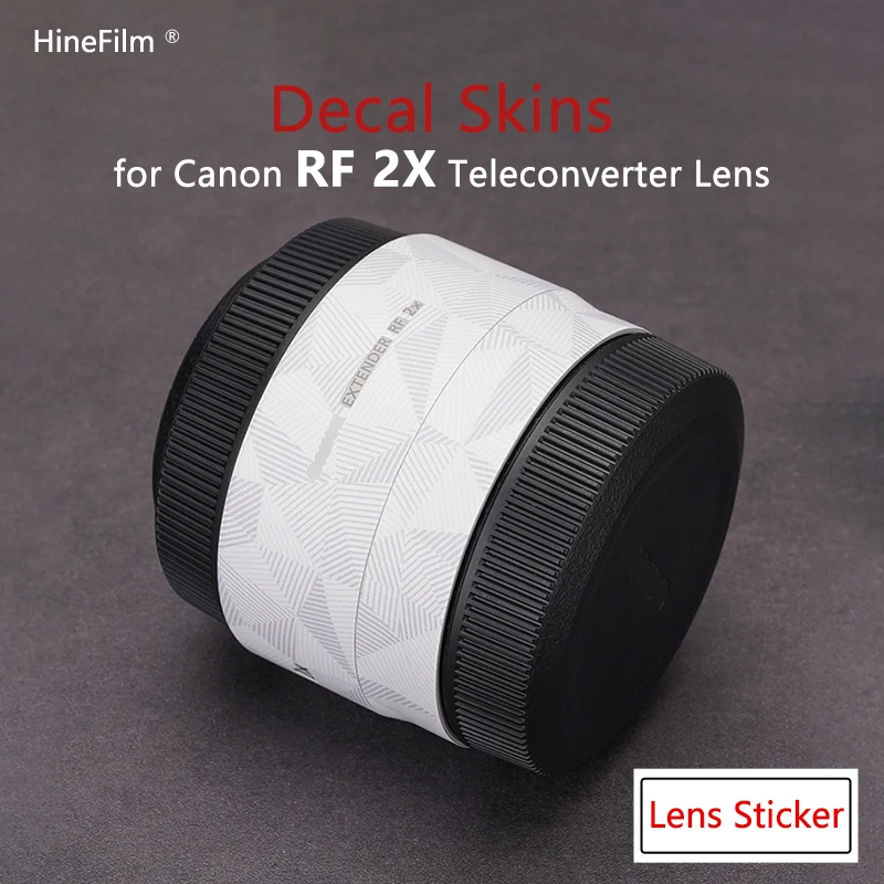 Rf2X Lente Premium Decal Skin Per Canon Extender Rf 2X Teleconverter Lens Protector Pellicola Antigraffio Pellicola Adesiva