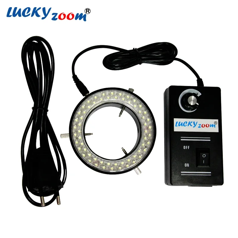 Lampada Illuminatrice Regolabile Con Luce Ad Anello Per Microscopio A 60 Led Nera Per Microscopio Stereo Spina Europea Microscopio Retroilluminato But