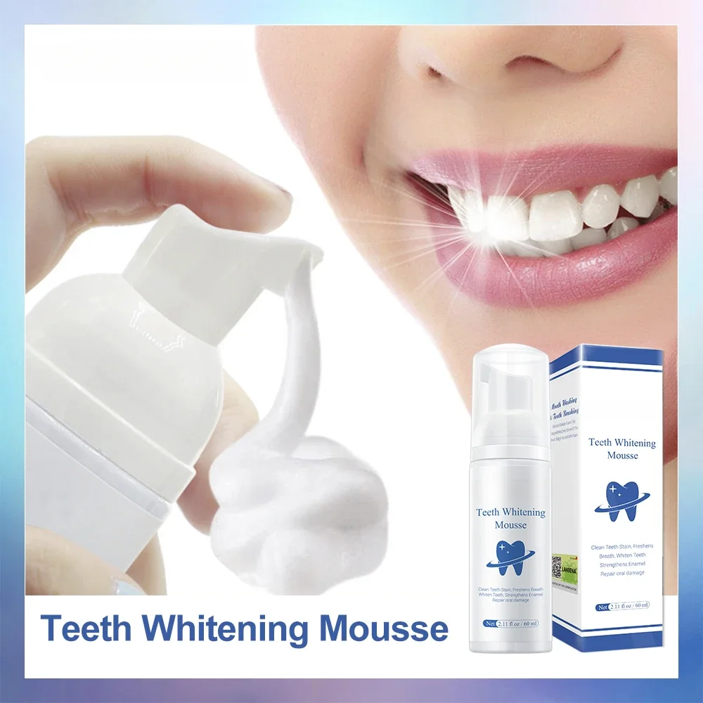 Mousse Sbiancante Per Denti Sbiancamento Dei Denti Pulizia Dei Denti Bianchi Igiene Orale Dentifricio Sbiancante Rimuovi Macchie Strumento Dentale
