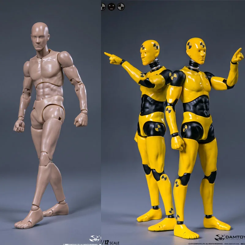 Figura Maschile In Scala 1/12 Testman Crash Test Dummy Dps01 Dps02 G001 Tc00 Am116 6 "Action Figure Model Drawman Body Dolls Toys
