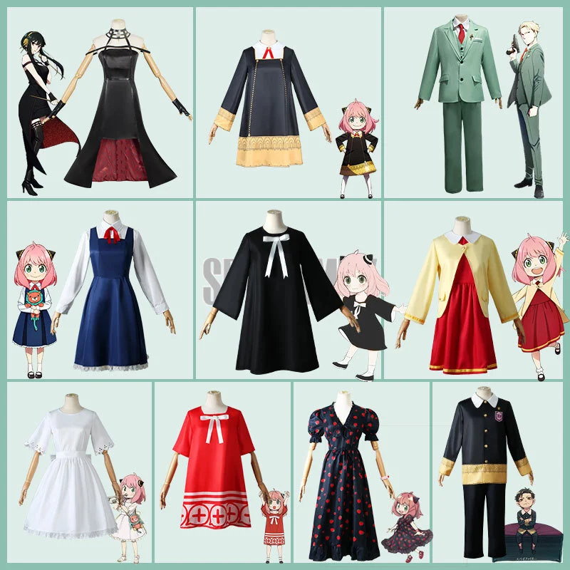 Spy Play House Family Cosplay Clothes Spine House Dress Princess Tony Faye Arnia Cosplay Dress Gioele