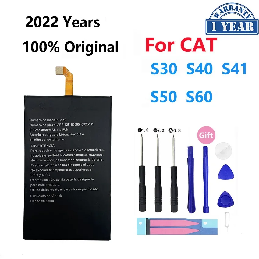 100% Originale Per Caterpillar Cat S30 S60 S40 S50 App-12F-B5595I-Cxx-111 App00223 Batterie Bateria