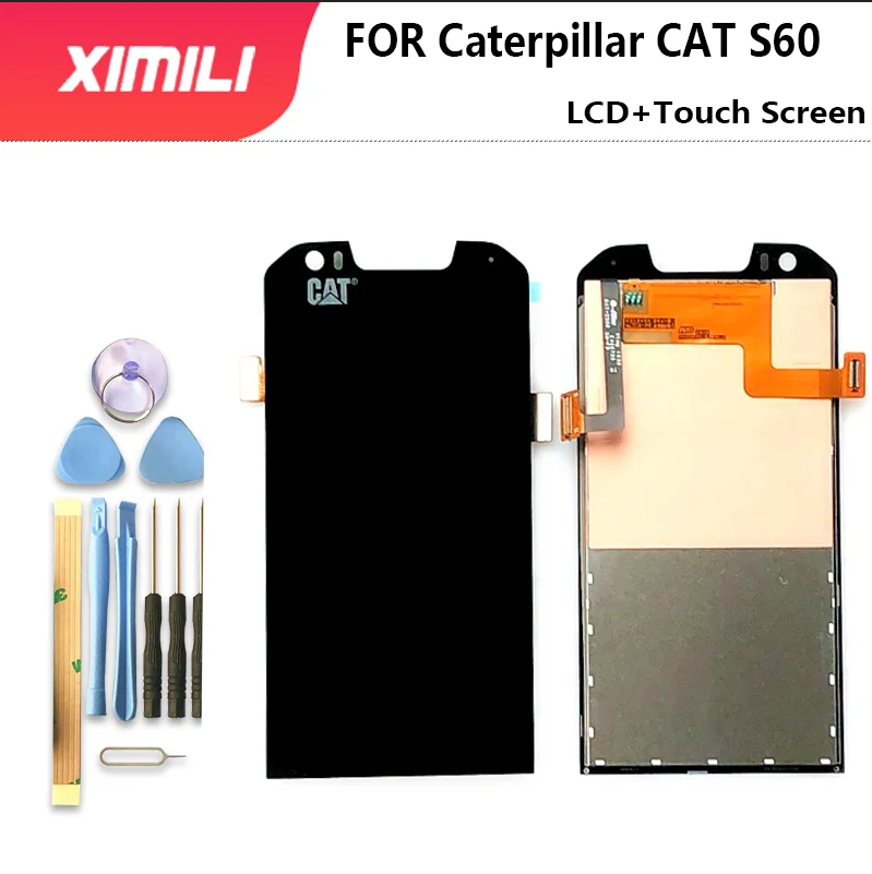 Originale Per Caterpillar Cat S60 Display Lcd Touch Screen Digitizer Assembly Parti Del Telefono Per Caterpillar Cat S 60 Screen Lcd