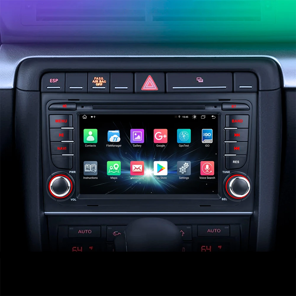 Per Audi A4 B6 B7 S4 Rs4 360 ° Panoramic Ahd Camera Head Unit Auto Carplay Autoradio 8G + 128G Android 11 Car Dvd Gps Radio