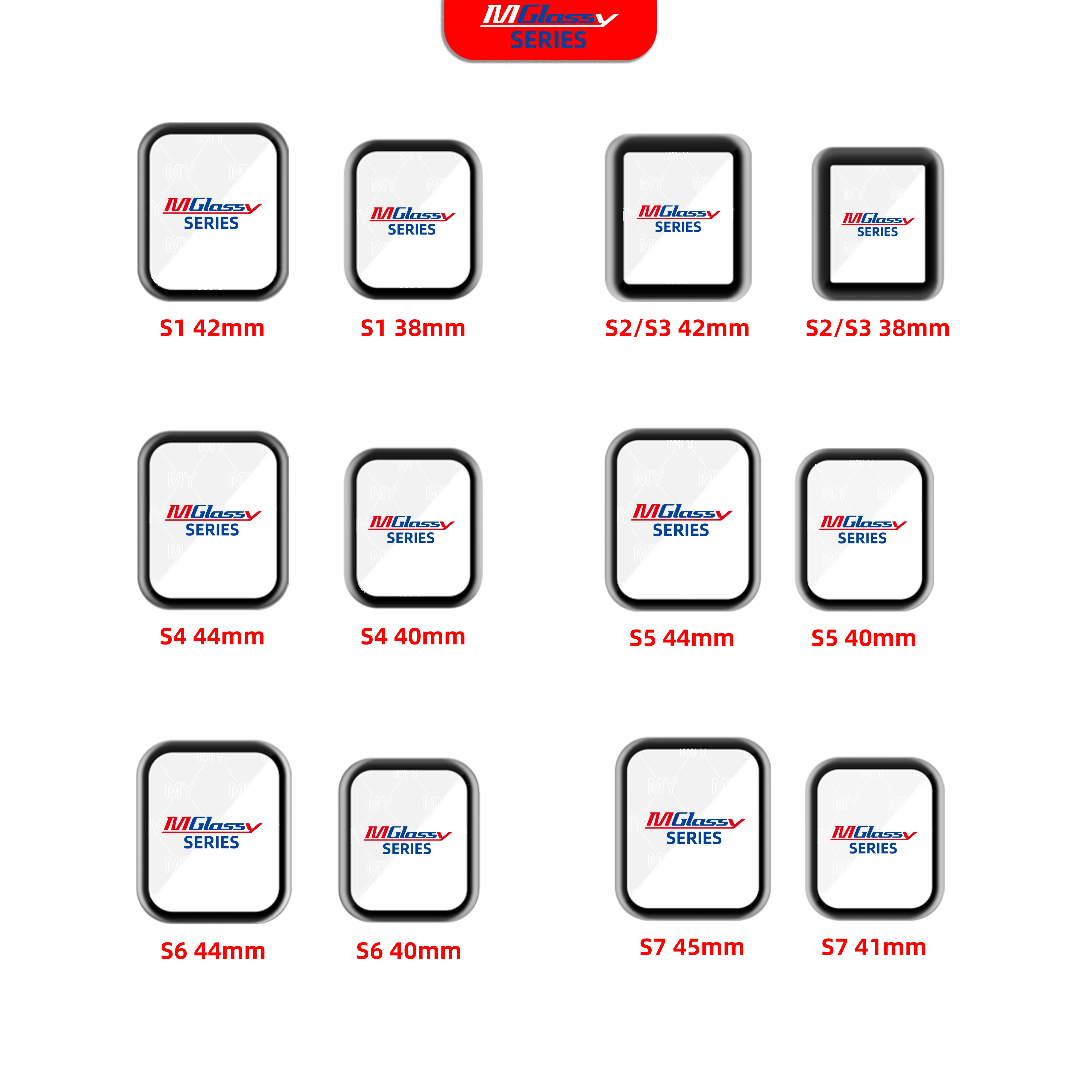 Musttby 10 Pezzi Per Iwatch Glass + Oca Watch Glass Per Apple Watch Front Glass Lcd Screen Sostituzione Del Pannello Esterno