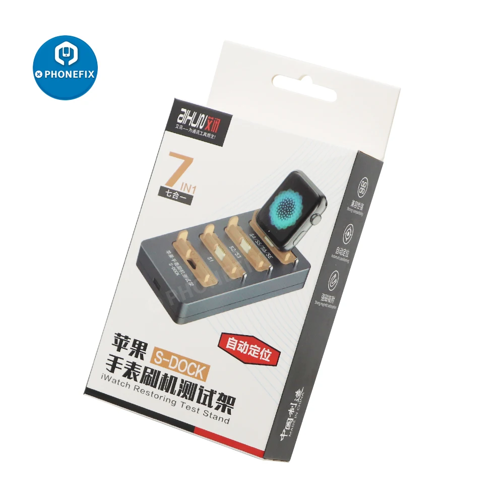 Jcid Aixun S-Dock Awrt Ibus Strumento Di Ripristino Dell'Adattatore Per Apple Watch S1 S2 S3 S4 S5 S6 Ripristino Ibus Iwatch Test Stand Strumento Di R