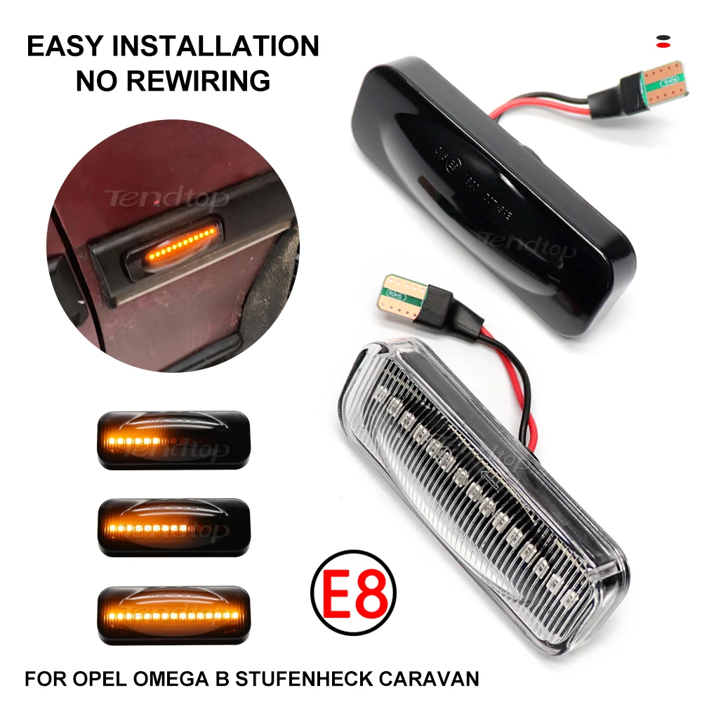 Dynamic Led Car Side Marker Lights For Opel Repeater Flashing Turn Signal Lamps For Opel Omega B Stufenheck Caravan 1994-2003