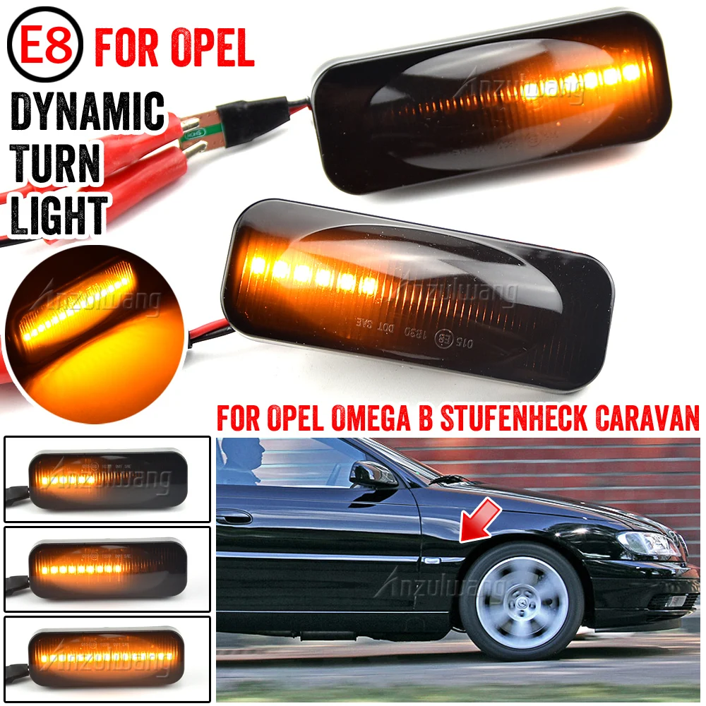 2Pcs Dynamic Led Lampeggiante Indicatore Di Direzione Laterale Lampada Per Auto Per Opel Omega B Stufenheck Caravan 1994-2003