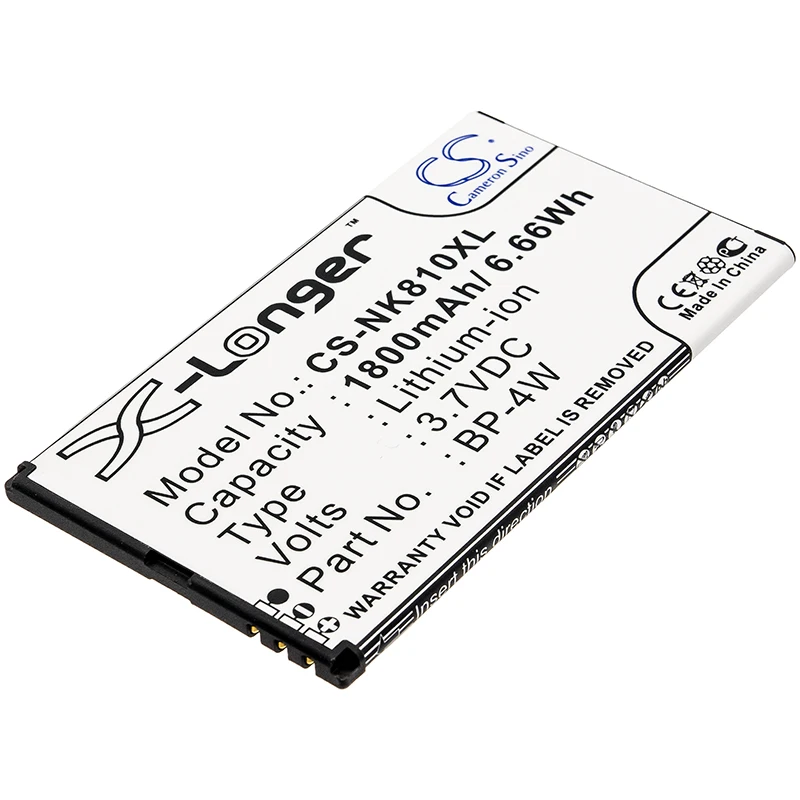 Batteria 1800Mah Bp-4W Per Nokia Lumia 810 Lumia 822