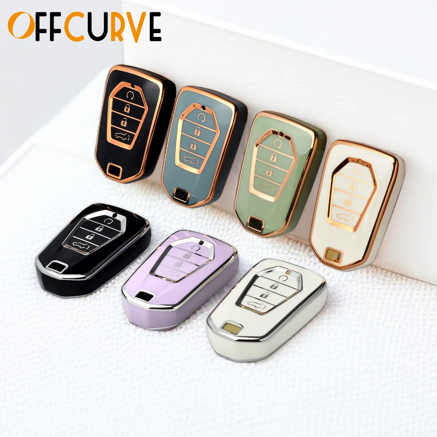 4 Pulsanti Key Fob Cover Per Isuzu Key Case Per Isuzu X Series Dmax D-Max X-Terrain Pickup 2022 2023 Mu-X Ls-T Accessori Auto