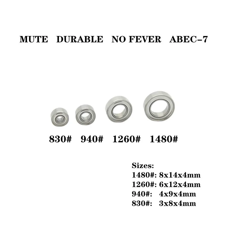 10Pcs High Speed Saeyang Marathon Micromotor Mute Bearings 1480#1260#940#830# Dental Grinder Engraving Machine Bearing Abec-7