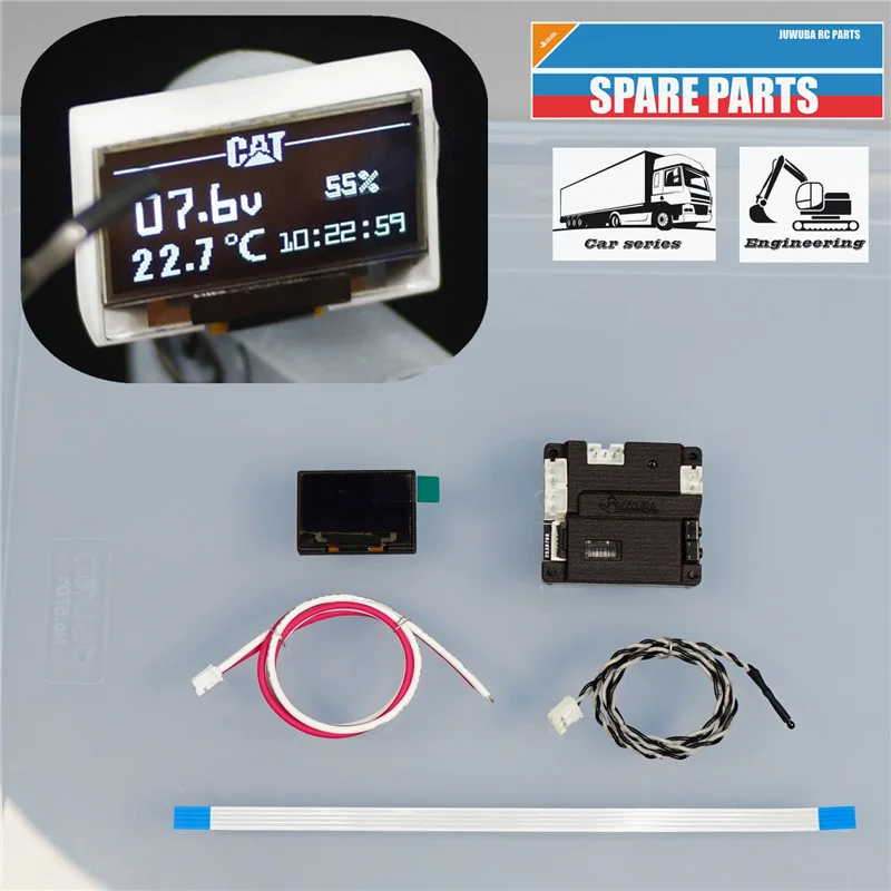 Led Simulazione Schermo Interno Display Per 1/14 Tamiya Rc Truck Scania 770S Volvo Benz Man Escavatore Idraulico Kabolite Huina
