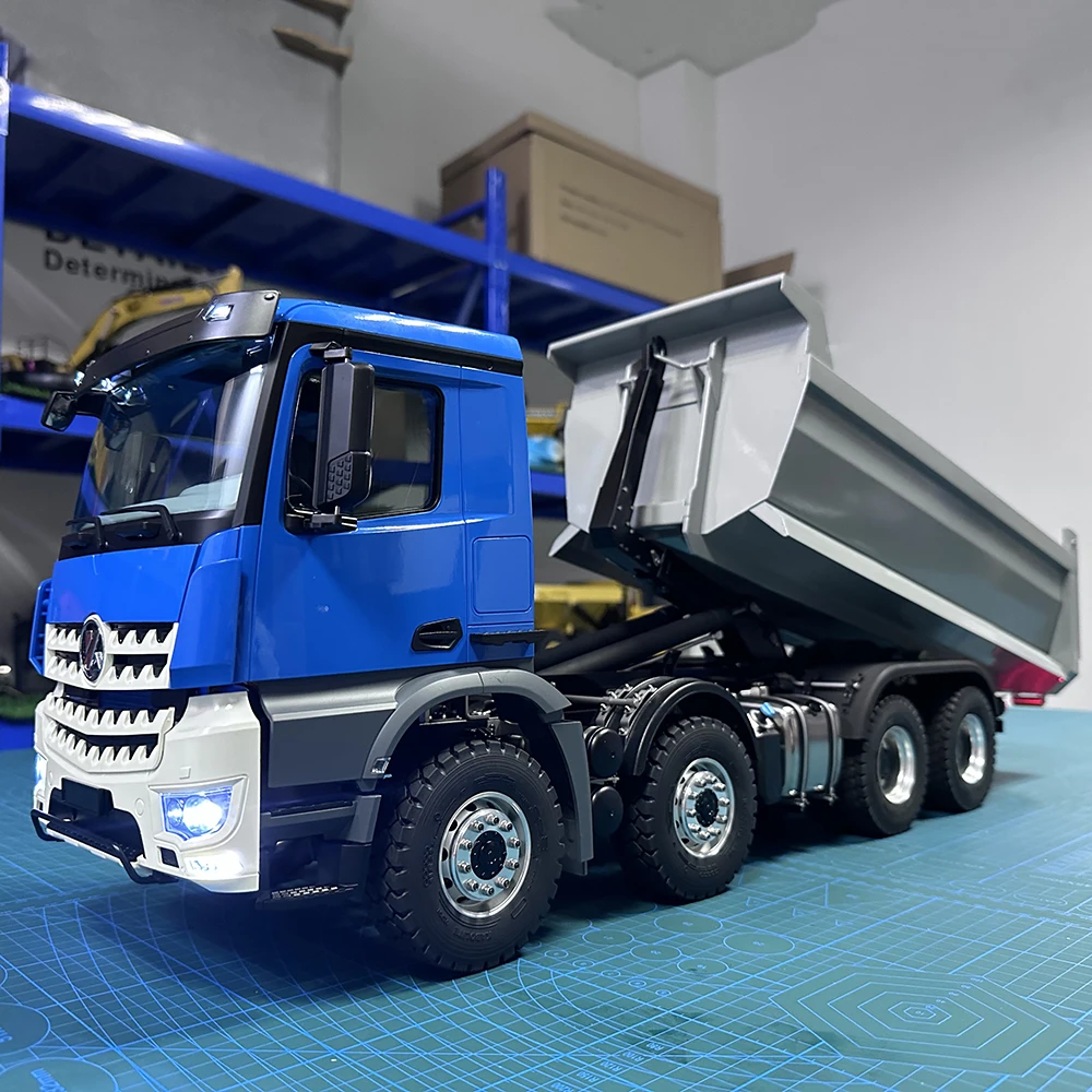 In Magazzino Rc K3366 K3365 1/14 Modello Di Camion Idraulico 8X8 Con Gruppo Sonoro E Luminoso A Velocità Variabile 8X8 Trazione Integrale