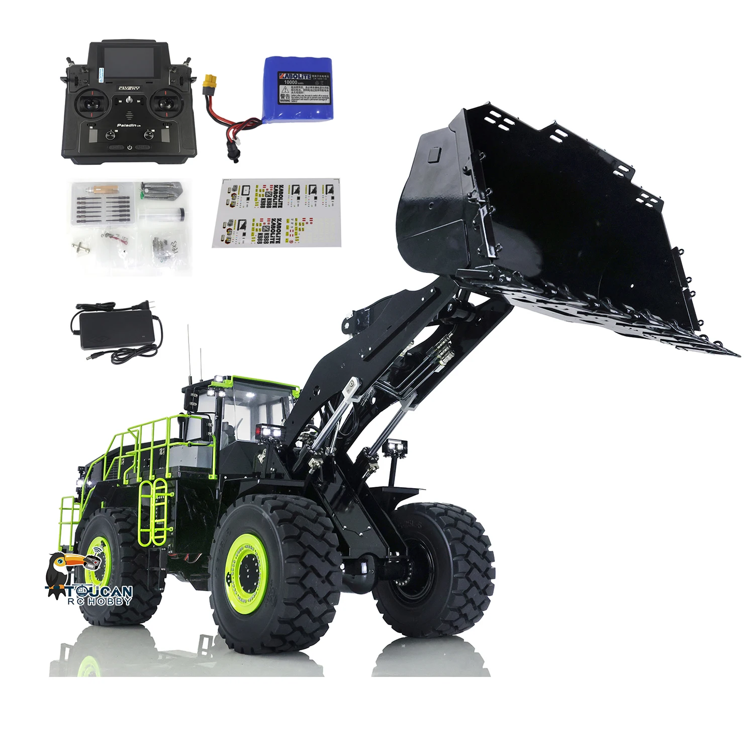 Vendita In Magazzino Huina K988 1/14 Idraulico Pesante Versione Upgrated Rc Loader Kabolite Paladin Pl18 Lite Radio Truck Modello Th20539