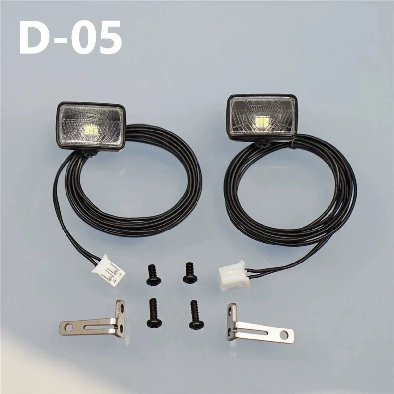 Rc Modello Escavatore Idraulico Big Arm Spotlight Led Light Per 1/12 1/14 Dump Scania Volvo Truck Kabolite Cat336 Huina Jdm Lesu