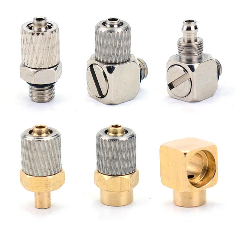 Mini Cilindro Giunto Connettore Curva/Ugello Dritto Od3/4Mm Tubo Dell'Olio/Tubo Di Rame Per Rc Escavatore Idraulico Camion Kabolite Huina